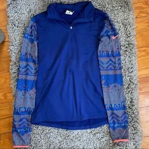 Nike Dri-Fit Three Quarter Zip Pullover